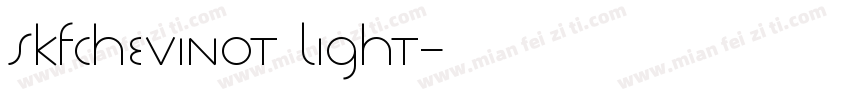SKFChevinOT Light字体转换